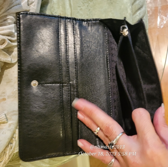 L.A.M.B. by Gwen Stefani Zebra Newsprint Wallet Clutch Luxury Designer Bag #603 - Picture 4 of 13